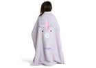 Light Purple Unicorn (1262) 15-Personalized Sherpa Throw Blanket for Kids