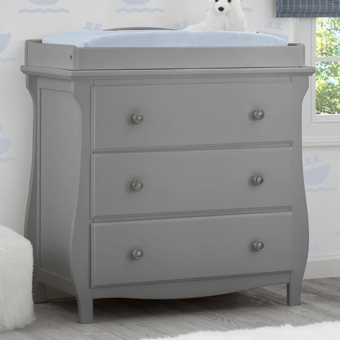 Lancaster 3 Drawer Dresser with Changing Top and Interlocking Drawers 13-Lancaster 3 Drawer Dresser with Changing Top and Interlocking Drawers