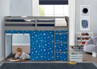 Stars (3207) 10-Bed Tent - Curtain Set for Twin Loft or Bunk Bed (Bed Sold Separately)