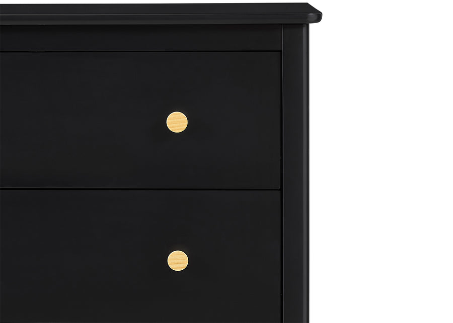 Ebony with Natural (1482) 13-Casey 3 Drawer Dresser with Interlocking Drawers
