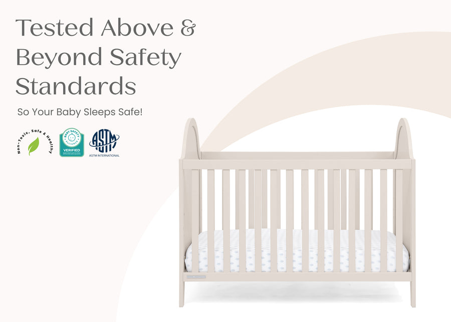Soft Beige (1560) 7-Willa 4-in-1 Convertible Crib