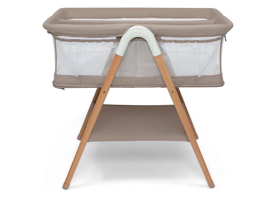 Tan (2470) 7-Bondi Beechwood Twin Bassinet