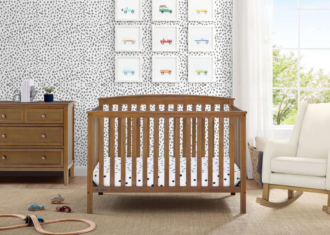 Hanover 6-in-1 Convertible Baby CribChestnut (836)