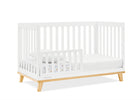 Bianca White with Natural (123) 28-Frankie 4-in-1 Convertible Crib
