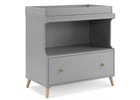 Grey with Natural (1359) 3-Essex Convertible Changing Table with Drawer