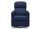Navy blue armchair on a white background 9-Clair Slim Nursery Glider Swivel Rocker Chair
