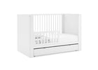 Bianca White (130) 12-Cassie 4-in-1 Convertible Crib with Underdrawer