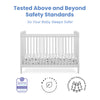 Bianca White (130) 7-Saint 4-in-1 Convertible Crib