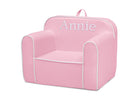 Pink and White (1187) 39-Personalized Cozee Chair for Kids