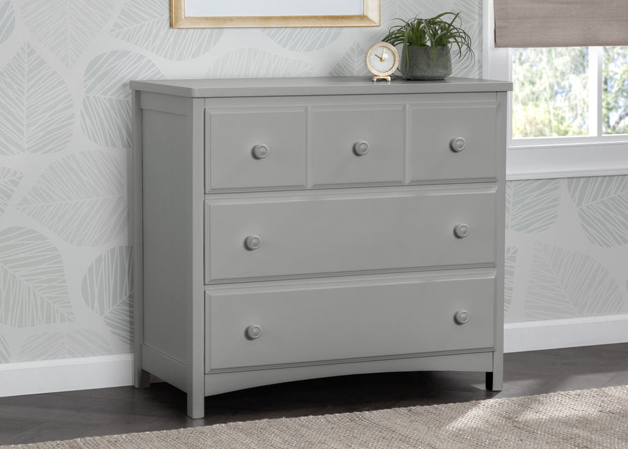 Grey (026) 1-3 Drawer Dresser with Interlocking Drawers