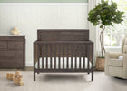 Rustic Grey (084) 10-Cambridge 4-in-1 Convertible Crib