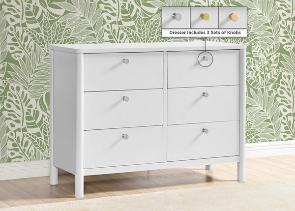 delta children 6 drawer dresser Brooks 6 Drawer Dresser with Interlocking Drawers
