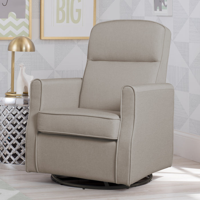 Taupe (065) 0-Blair Slim Nursery Glider Swivel Rocker Chair