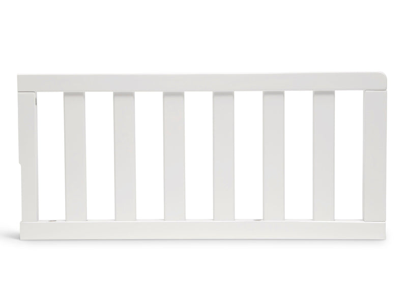 White crib bumper on a white background 51-Toddler Guardrail (0081)