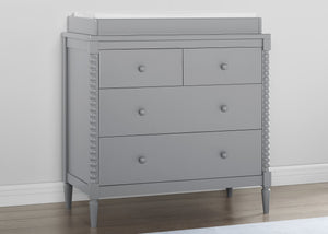 jenny lind dresser fog grey Jenny Lind White Spindle Wood 7-Drawer Wide Kids Dresser + Reviews