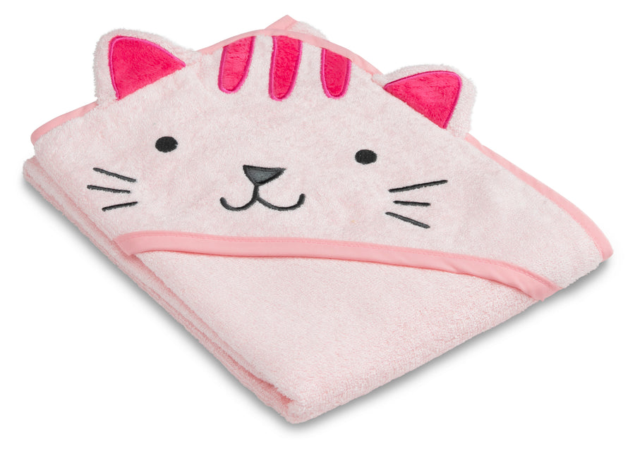 Pink Cat (1261) 21-Baby Hooded Bath Towel