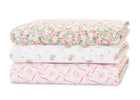 Pink Floral (3034) 17-Fitted Crib Sheets - 3 Pack