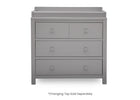 Grey (026) 7-3 Drawer Dresser with Interlocking Drawers