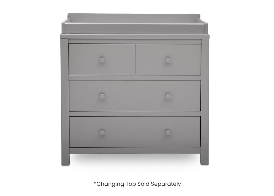 Grey (026) 7-3 Drawer Dresser with Interlocking Drawers