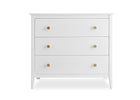 Bianca White with Natural (123) 2-Casey 3 Drawer Dresser