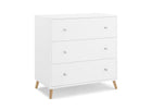 DCB: Bianca White with Natural (123) 3-Jordan 3 Drawer Dresser