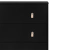 Ebony with Natural (1482) 15-babyGap Legacy 3 Drawer Dresser with Leather Pulls and Interlocking Drawers