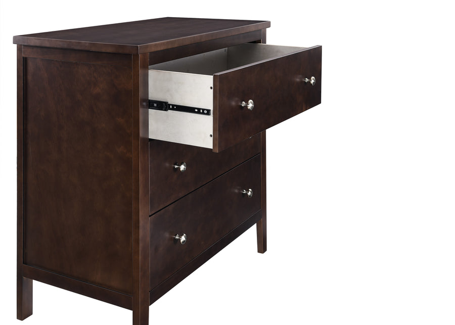 Walnut Espresso (1324) 8-Campbell 3 Drawer Dresser