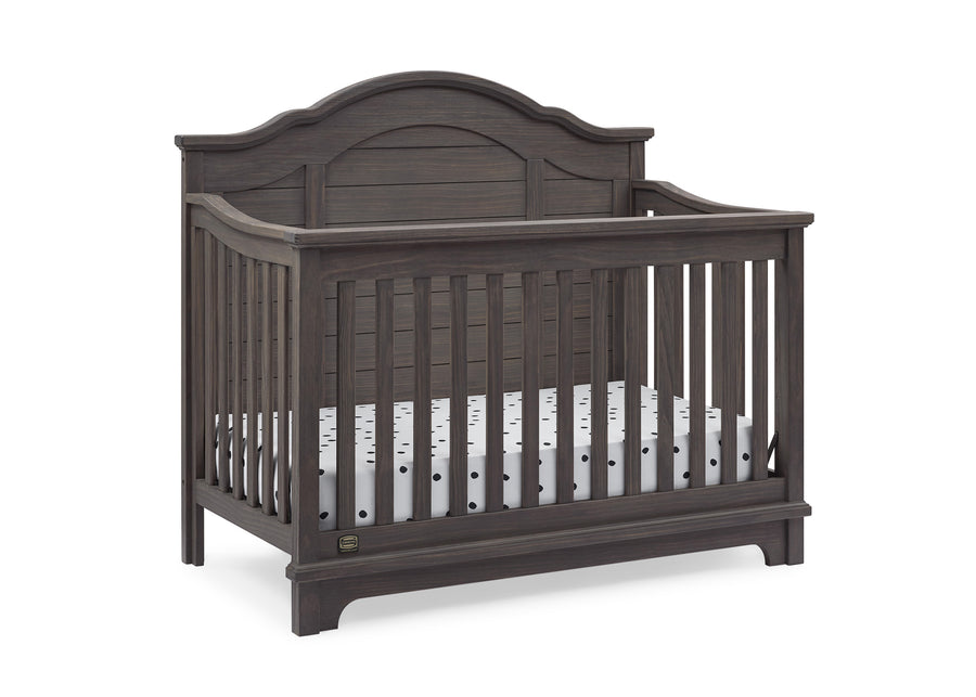 Rustic Grey (084) 10-Asher 6-in-1 Convertible Crib