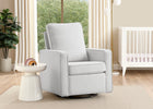 Dovetail Grey (1522) 8-Luna Nursery Swivel Glider