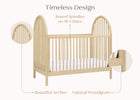 Natural Sandstone (1544) 5-Cannon 4-in-1 Convertible Crib