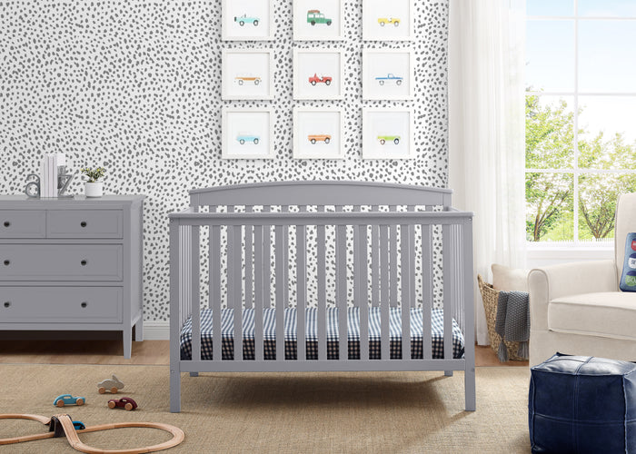 Hanover 6-in-1 Convertible Baby CribGrey (026)