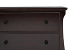 Dark Chocolate (207) 12-Lancaster 3 Drawer Dresser with Changing Top and Interlocking Drawers