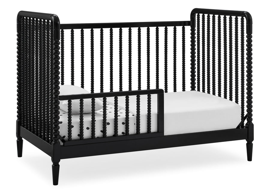 Black (001) 12-Saint 4-in-1 Convertible Crib