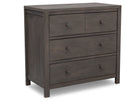 Rustic Grey (084) 4-Cambridge 3 Drawer Dresser with Interlocking Drawers