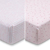 babyGap Pink Hearts & Stripes 100% Organic Cotton Crib Sheets - 2 Pack 9-babyGap Pink Hearts & Stripes 100% Organic Cotton Crib Sheets - 2 Pack