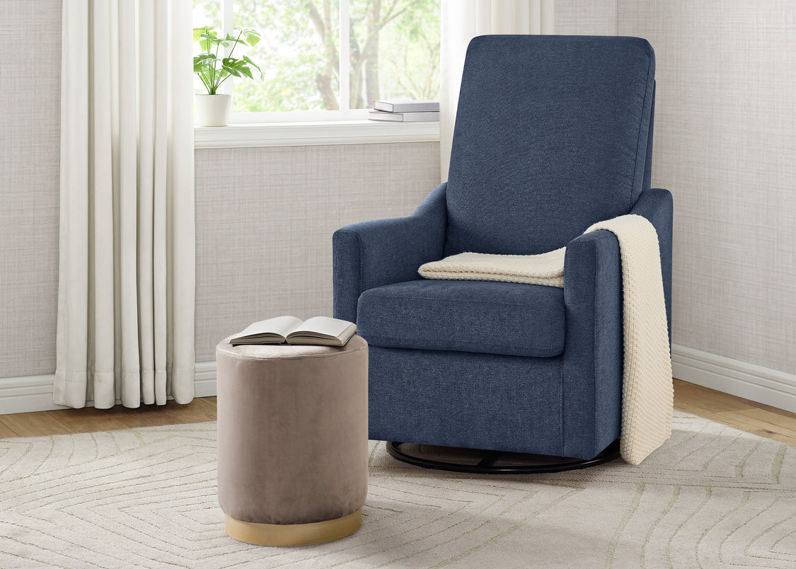 Andie Nursery Glider Swivel Chair with LiveSmart Fabric