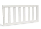 White crib rail on a white background 52-Toddler Guardrail (0081)