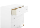Bianca White with Natural (123) 4-Jordan 3 Drawer Dresser
