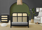 Ebony with Textured Almond (1507) 1-Theo 6-in-1 Convertible Crib
