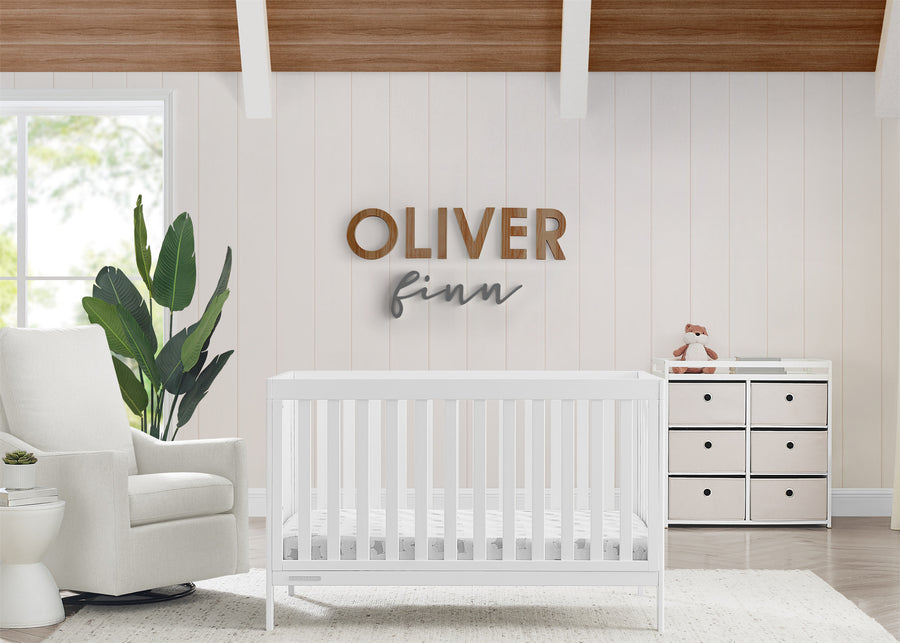 Bianca White (130) 9-Hayes 4-in-1 Convertible Crib