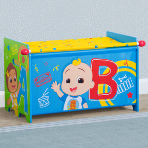 CoComelon (1224) 17-CoComelon Toy Box with Retractable Fabric Top
