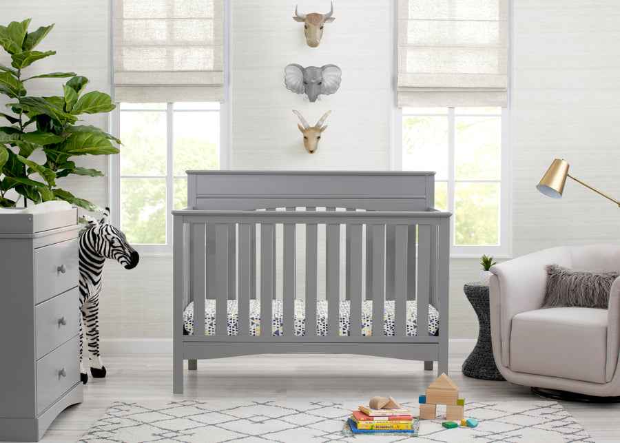 Grey (026) 11-Skylar 6-in-1 Convertible Crib