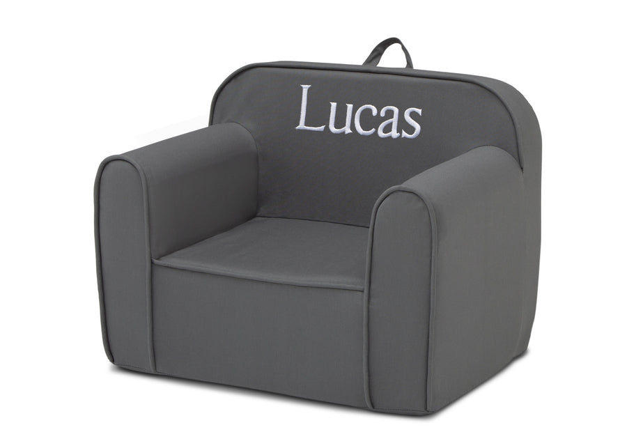 Dark Grey (23C) 22-Personalized Cozee Chair for Kids