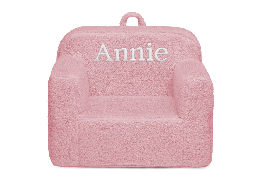 Pink Sherpa (5032) 25-Personalized Cozee Sherpa Chair for Kids