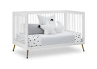 Bianca White with Melted Bronze (186) 12-Sloane 4-in-1 Acrylic Convertible Crib