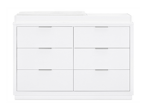 nursery dresser white Haven 6 Drawer Dresser with Interlocking Drawers