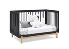 Midnight Grey with Natural (1372) 28-Poppy 4-in-1 Convertible Crib