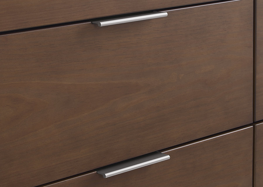 Teak Brown (1526) 11-Forever 6 Drawer Dresser with Interlocking Drawers - Naturals Collection