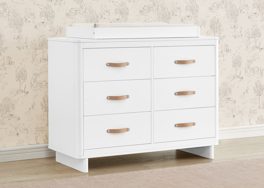 babyGap Skye 6 Drawer Dresser with Interlocking DrawersBianca White (130)