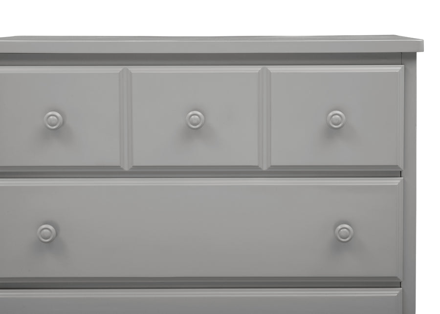 Grey (026) 5-3 Drawer Dresser with Interlocking Drawers